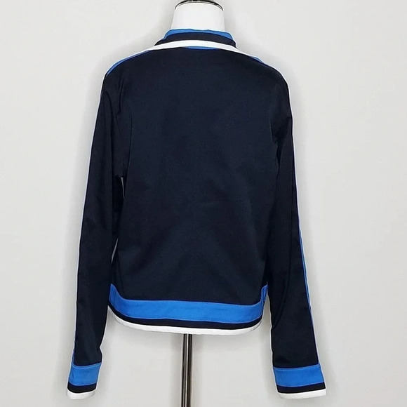 Nike Navy Blue Stripe Zip Up Jacket M - Picture 3 of 5